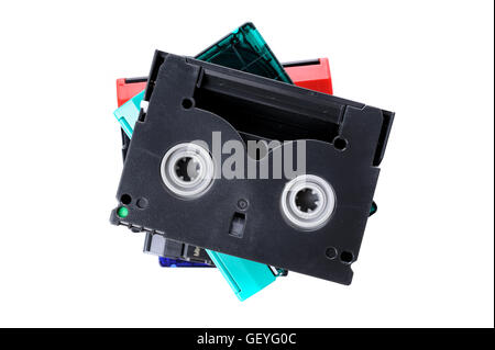 Nahaufnahme Detail MiniDV Videokassette Stockfoto