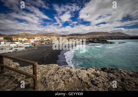 Ajuy - beliebte Fischerdorf an der Westküste TheFuerteventura, Parque Rural de Betancuria auf Fuerteventura, Kanarische Inseln, Spanien Stockfoto