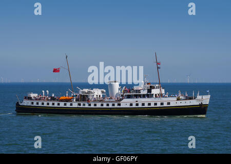 MV Balmoral in Llandudno, Stockfoto