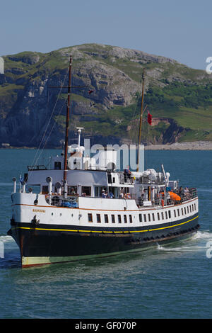 MV Balmoral in Llandudno, Stockfoto