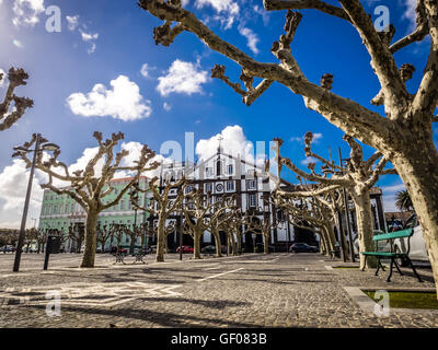 Convento de Nossa Senhora da Esperança in Ponta Delgada, Insel Sao Miguel, Azoren, Portugal Stockfoto