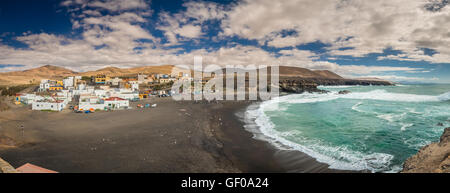 Ajuy - beliebte Fischerdorf an der Westküste TheFuerteventura, Parque Rural de Betancuria auf Fuerteventura, Kanarische Inseln, Spanien Stockfoto