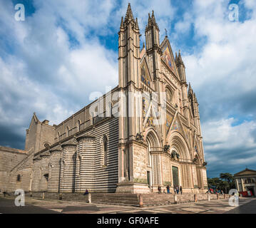 Die Kathedrale von Orvieto (Duomo di Orvieto), Umbrien, Italien Stockfoto