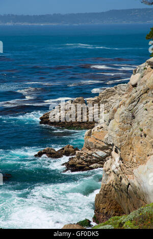 Felsenküste, Point Lobos State Reserve, Big Sur Coast Highway Scenic Byway, California Stockfoto