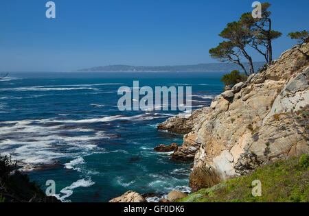 Felsenküste, Point Lobos State Reserve, Big Sur Coast Highway Scenic Byway, California Stockfoto