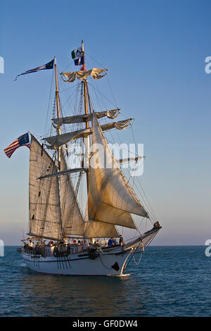 Tall Ship Johnson aus irving Dana Point Harbor, ca Usa. Es wurde speziell für die spezifischen Anforderungen von La maritime instit zu erfüllen Stockfoto