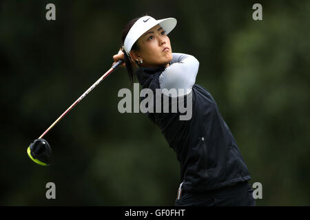 USAS Michelle Wie bei Tag eins die Ricoh Women es British Open im Woburn Golf Club. Stockfoto