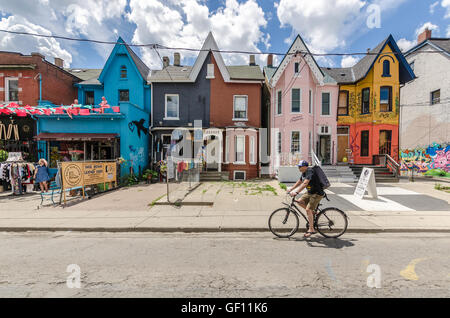 Kensington Avenue und Kensington Market in Toronto, Kanada. Stockfoto