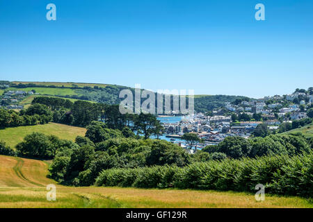 Blick auf Salcombe vom Snapes Point. Salcombe, South Hams, Devon. VEREINIGTES KÖNIGREICH Stockfoto