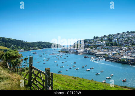 Salcombe und Kingsbridge Estuary von Snapes Point aus gesehen. Salcombe, South Hams, Devon. GROSSBRITANNIEN Stockfoto