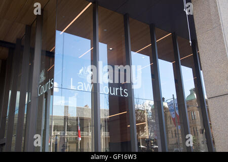Law Courts Sydney ist Sitz des Supreme Court of New South Wales sowie Teile des Federal Court of Australia und des High Court of Australia. Stockfoto