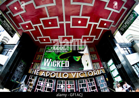 London, England, Vereinigtes Königreich. "Wicked" im Apollo Victoria Theatre (2016) Stockfoto