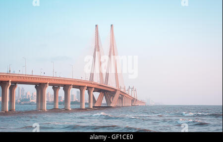 Schöne Aussicht auf DAS MEER LINK, MUMBAI, Indien Stockfoto