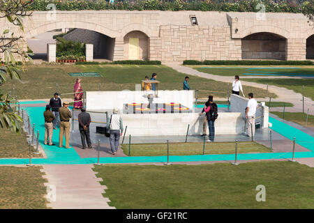 Gedenkstätte Raj Ghat, Delhi, Indien Stockfoto