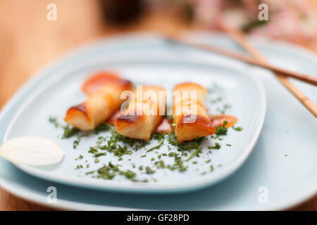 Chinesische Gemüse Frühlingsrollen Stockfoto