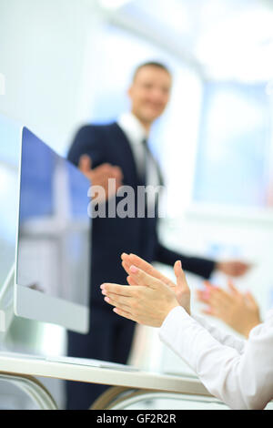 Business-Präsentation.  Begegnung von Menschen Stockfoto