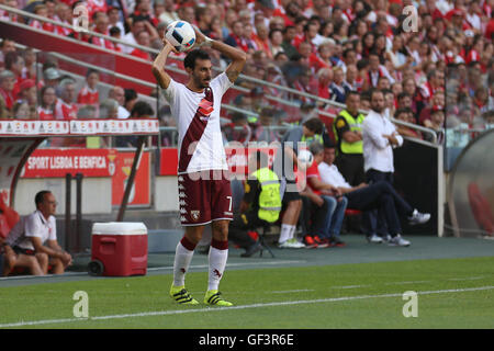 Lissabon, Portugal. 27. Juli 2016. Torinos Verteidiger Davide Zappacosta Credit: Alexandre Sousa/Alamy Live News Stockfoto