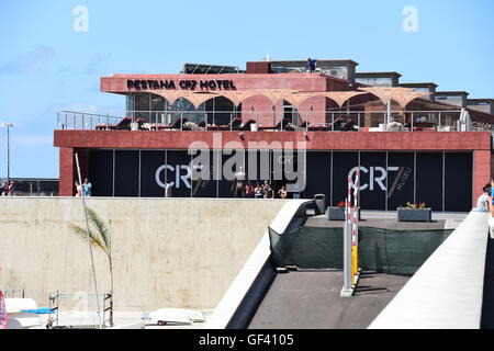 Funchal, Madeira. 23. Juli 2016. Cristiano Ronaldo eröffnet ein Luxushotel und angrenzenden Fußballmuseum in Funchal, seinem Geburtsort. Das Hotel Layout © Action Plus Sport/Alamy Live News Stockfoto