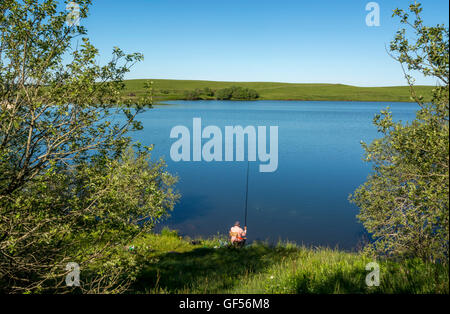 Mönchssee in Aubrac, Aveyron, Languedoc-Roussillon-Midi-Pyrénées, Frankreich, Europa Stockfoto