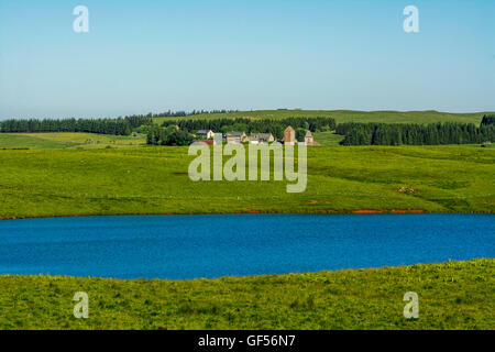 Mönchssee in Aubrac, Aveyron, Languedoc-Roussillon-Midi-Pyrénées, Frankreich, Europa Stockfoto