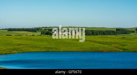 Mönchssee in Aubrac, Aveyron, Languedoc-Roussillon-Midi-Pyrénées, Frankreich, Europa Stockfoto