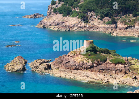 PORTELET BAY, INSEL JERSEY Stockfoto