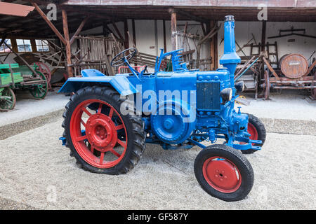 Historisches Lanz Bulldog Traktor Stockfoto