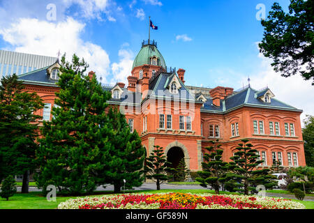 Ehemalige Hokkaido Regierungsamt in Sapporo, Japan. Stockfoto