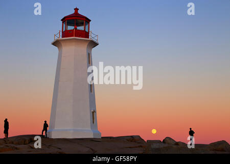 Peggys Peggy Peggys Peggies Punkt Cove Leuchtturm, Nova Scotia, Kanada Stockfoto