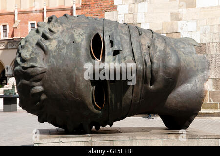 Eros Bendato Statue - Krakau - Polen Stockfoto