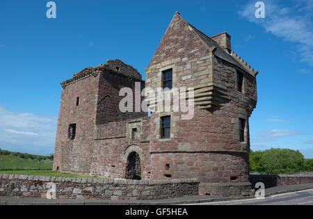 Burleigh Castle einst die Heimat der Balfour-Dynastie geplante Ancient Monument in der Nähe von Milnathort Perthshire Schottland. SCO 10.976. Stockfoto