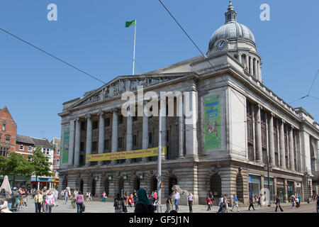 Rathaus, Altmarkt, Nottingham Stadtzentrum Stockfoto