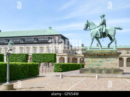 Landschaft um Amalienborg in Kopenhagen, der Hauptstadt von Dänemark Stockfoto