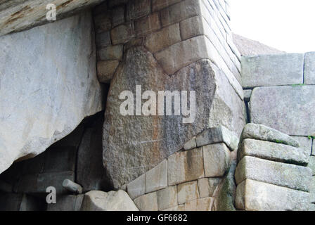 Der Herzstein Form in Machu Picchu. Stockfoto