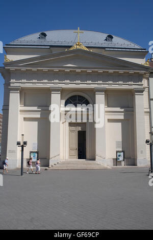 Evangelische Tempel am Deak Ferenc Ter Stockfoto