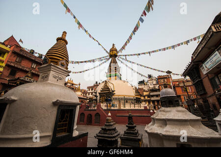 Nepal, Kathmandu, lokale stupa Stockfoto