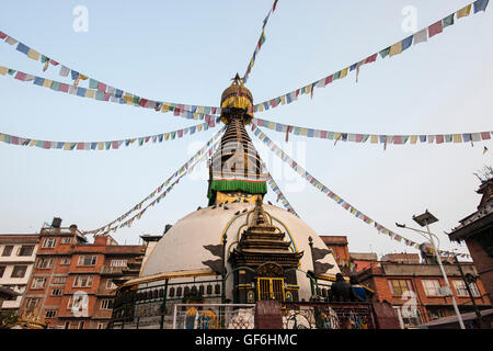 Nepal, Kathmandu, lokale stupa Stockfoto