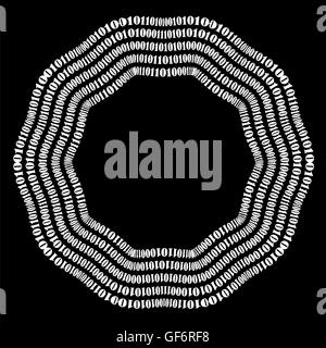 Algorithmus, Datencode, Entschlüsselung und Codierung Stockfoto