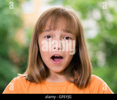 Porträt von schönen Mädchen Stockfoto