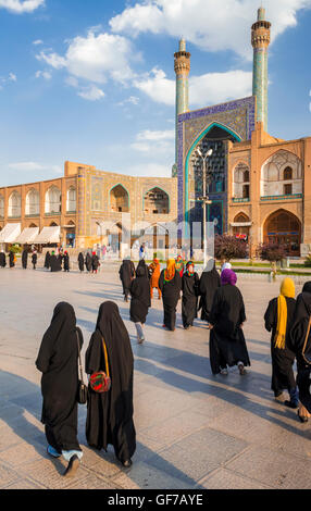 Frauen, Shah Moschee, Isfahan, Iran Stockfoto