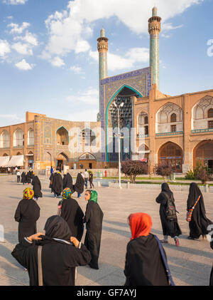 Frauen, Shah Moschee, Isfahan, Iran Stockfoto