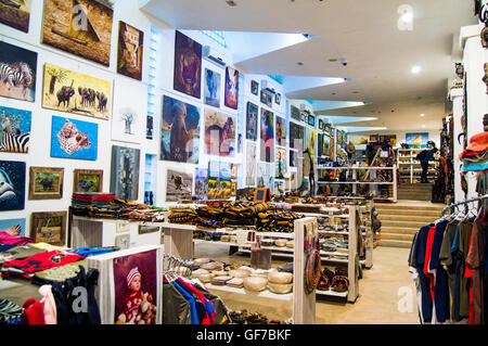 Kunst und Handwerk shop-Interieur, Hotel Slipway, Dar-es-Salaam, Tansania Stockfoto