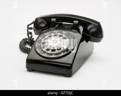Alte schwarze Telefon Stockfoto