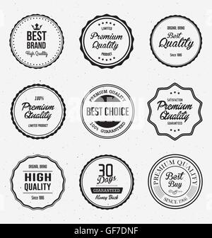 Vintage Qualitäts-und Gütesiegel Stock Vektor