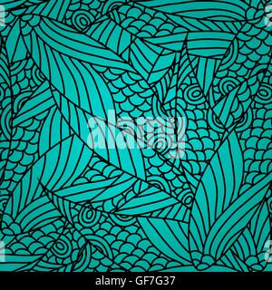 Musterdesign abstrakt blau und schwarz Stock Vektor