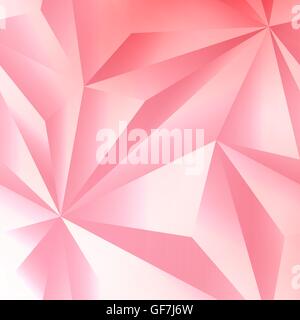 Abstrakte Crystal Pink und weiß geometrischen Hintergrund Stock Vektor