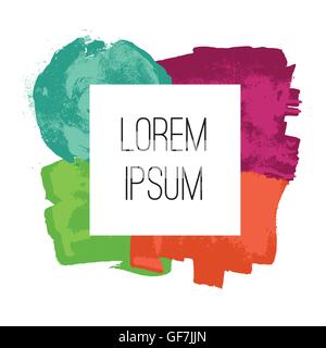 Abstrakt-Platz Rahmen-Design-Element isoliert auf weißem Hintergrund. Stock Vektor