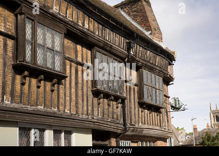 Großbritannien, England, Norfolk, King's Lynn, Bridge Street, Holzkonstruktion des ehemaligen Grönland Fischerei Pub in Altstadt Walfang Stockfoto