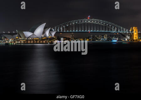 Opera House und die Harbour Bridge, Sydney, Australien Stockfoto