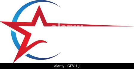 Sterne-Logo Vorlage Stock Vektor